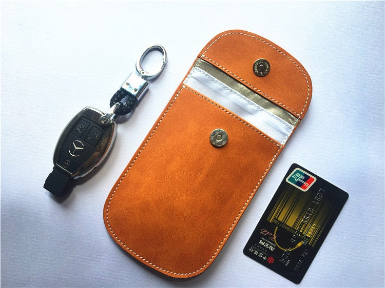 SNAP OPENING FARADAY POUCH FOR KEY FOB